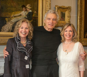 "Dark Shadows" Kathryn Leigh Scott, David Selby and Lara Parker in 2015 at Lyndhurst location for two DS films. Photo courtesy of Kathryn Leigh Scott.