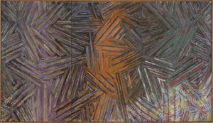 Jasper Jones' "Between the Clock and the Bed," 1981. Art © Jasper Johns/Licensed by VAGA, New York, NY