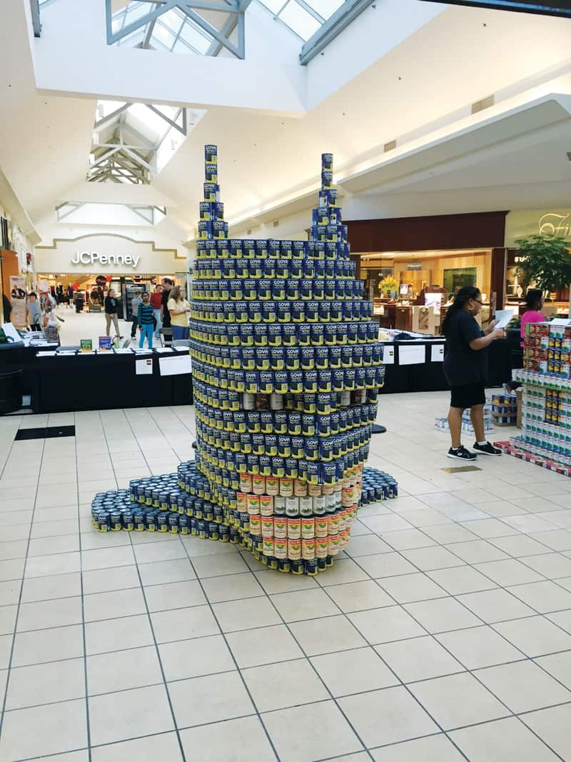 Canstruction at the Science Museum of Virginia