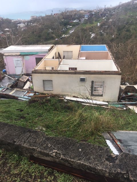 Damage in St. John from Hurricane Irma