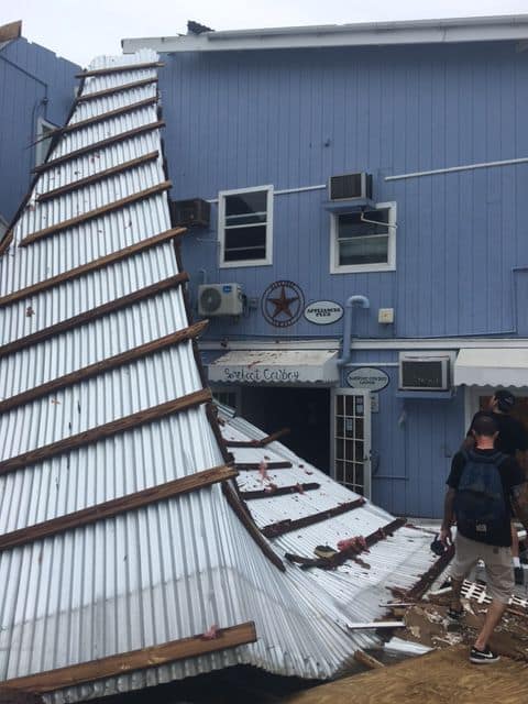 Damage in St. John from Hurricane Irma