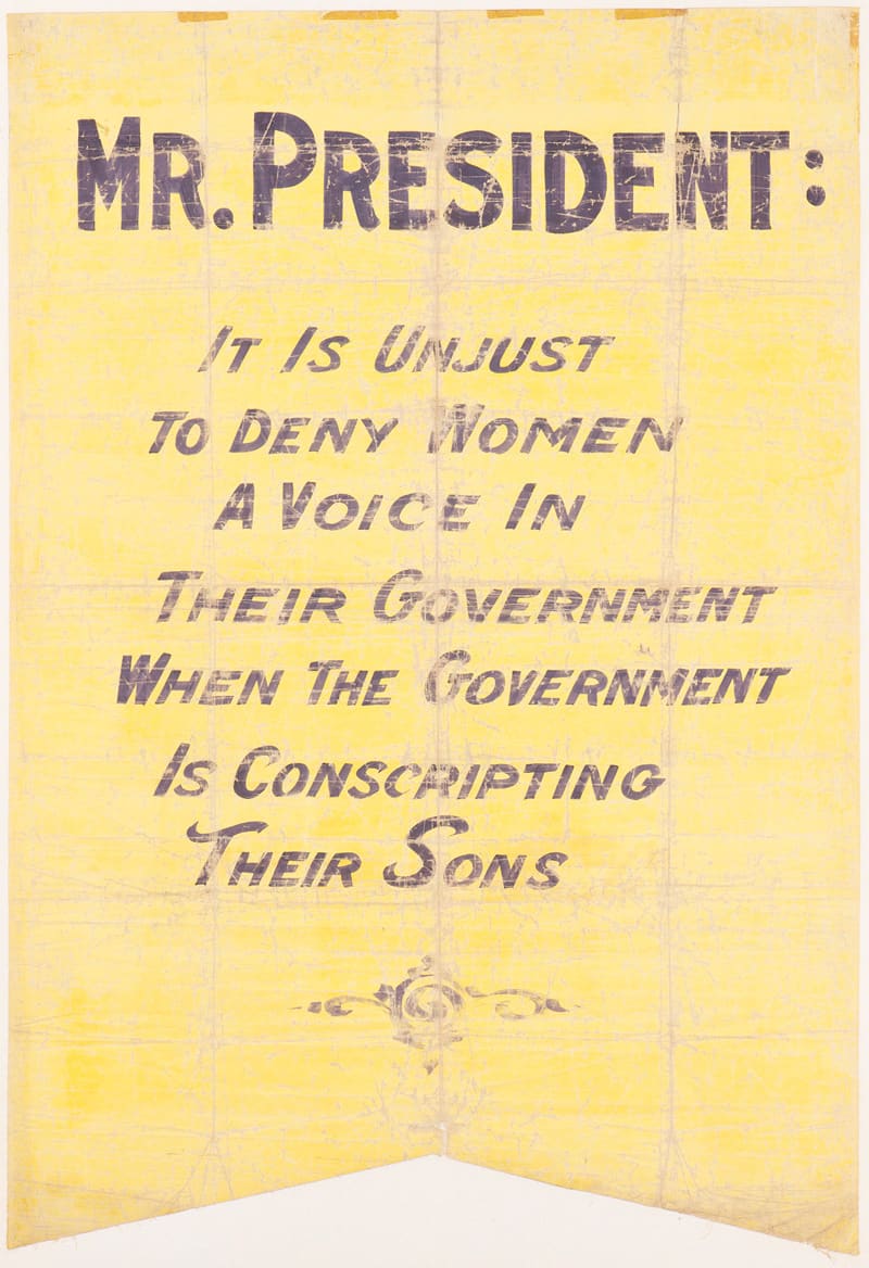 National suffrage banner