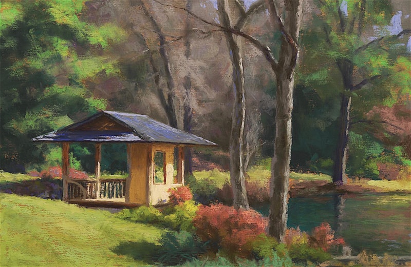 In the Japanese Garden (Maymont Park) | 12" x 8" by Dan Michael