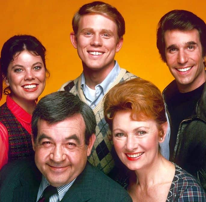 2. Marion Ross and cast of Happy Days - ABC publicity photo