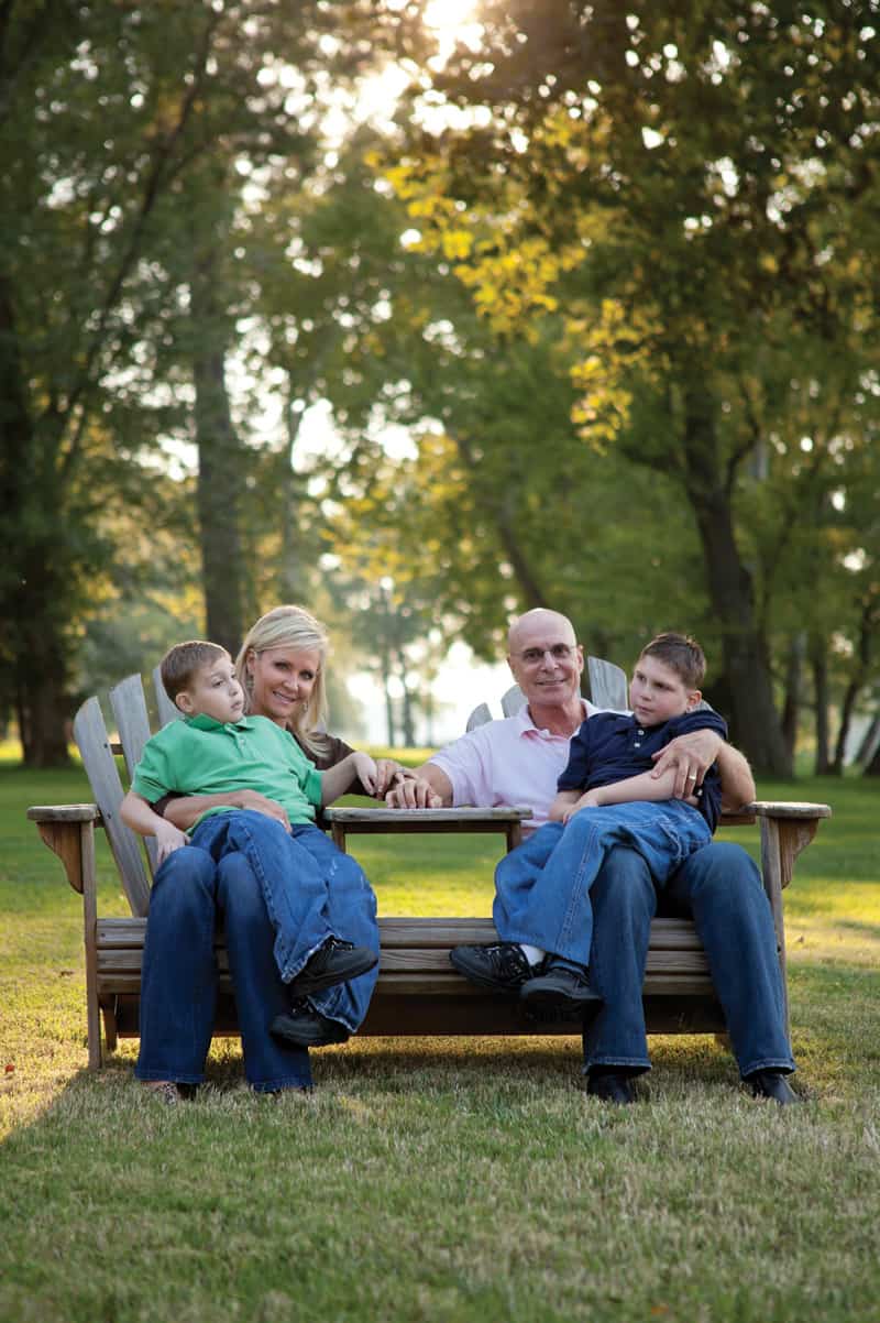 Dr. Joe Niamtu and his wife, April, with their two disabled dependents. Both sons have Cerebral Palsy.