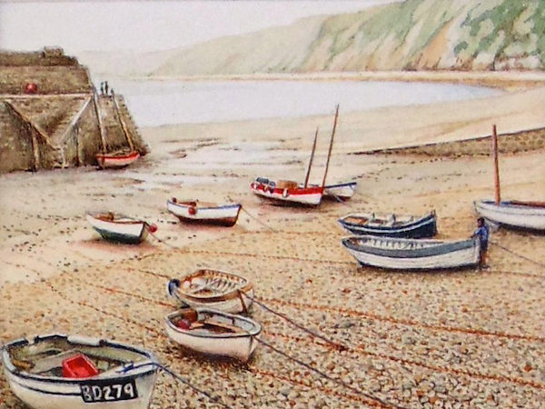 Low Tide at Clovelly UK by Alan Farrell Image