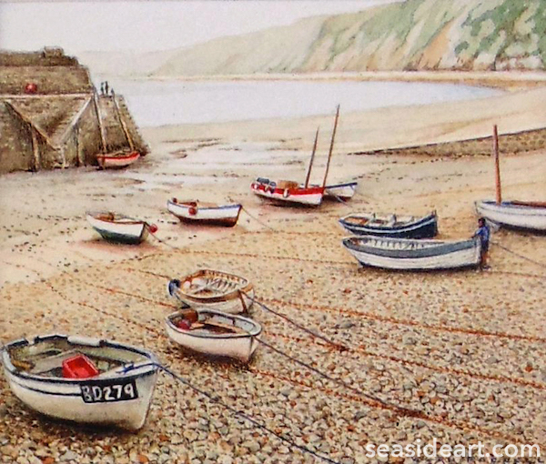 Low Tide at Clovelly UK by Alan Farrell