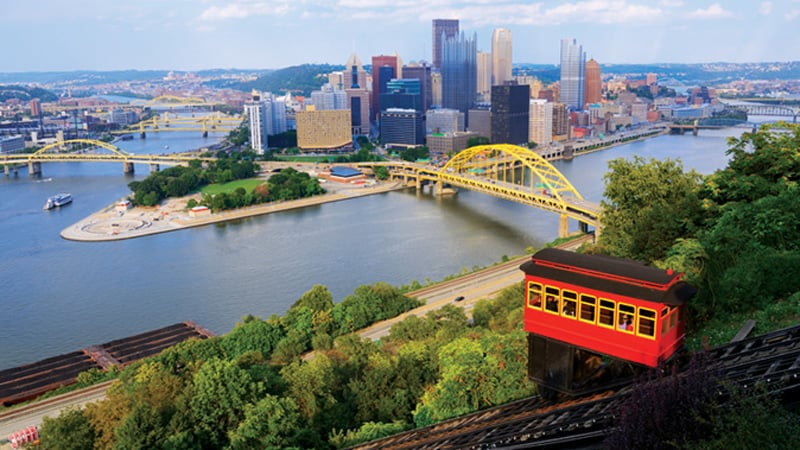 Pittsburgh Skyline Allegheny River Monongahela River Image