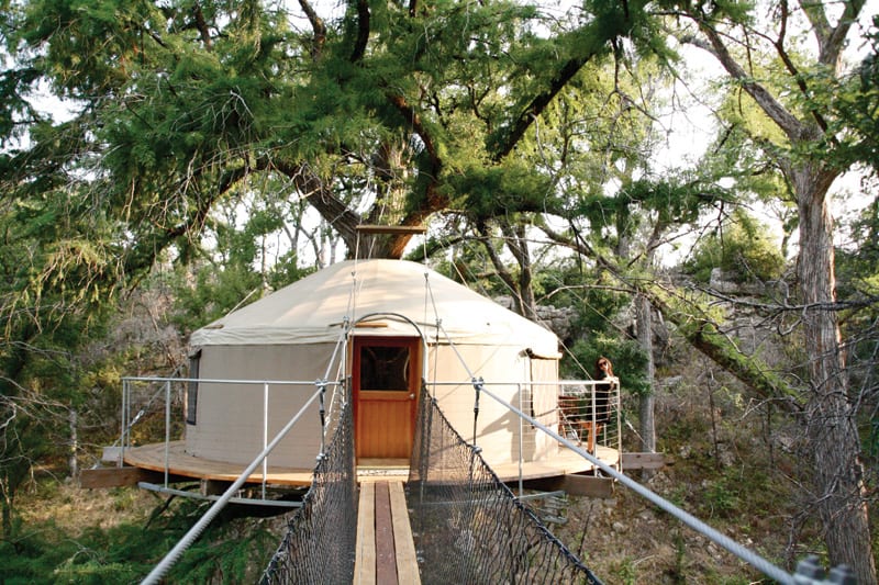 Cypress Valley Canopy Tours lodging | Photograph courtesy of Cypress Valley Canopy Tours