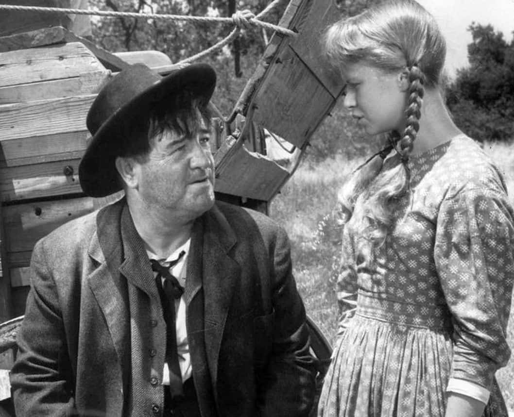 2. Lou Costello in a 1958 Wagon Train episode with Beverly Washburn - NBC publicity photo. Provided by Beverly Washburn