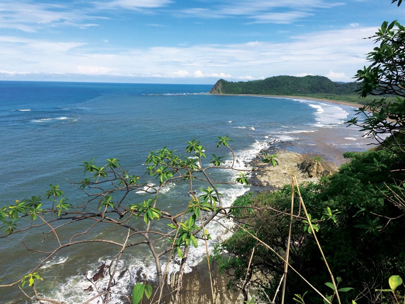 The coastline near Samara from the "secret beach" trail | Photograph by Annie Tobey