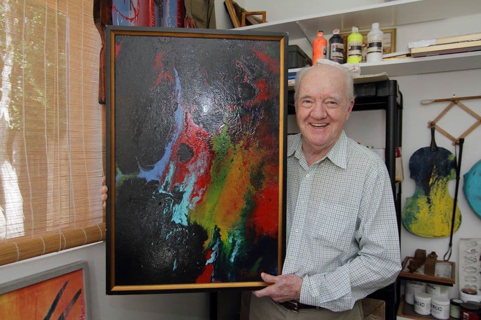 6a. Richard Herd in home studio - provided by Richard Herd