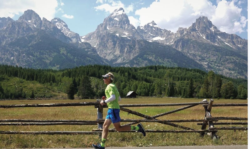 Running in the Tetons | Photograph by Chris DeStefano