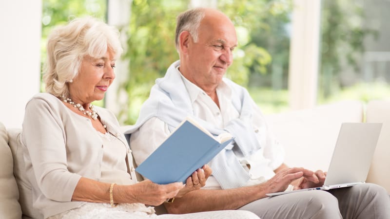 Retired man and woman