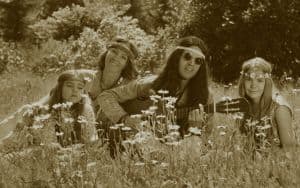 Hippie family outdoors Image