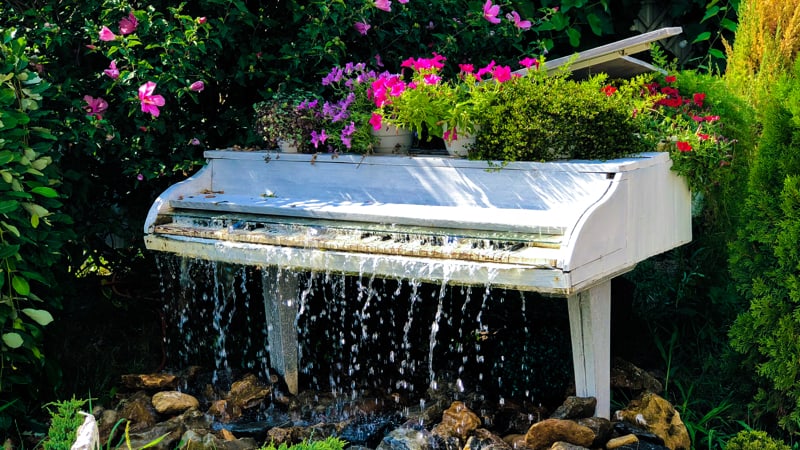 Pianos in Bloom Lewis Ginter Botanical Garden