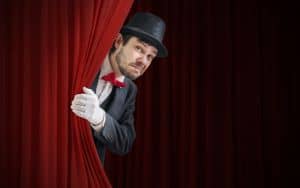 Behind the Curtain Trivia, and for the theater trivia quiz answer page Image