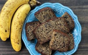 Insect protein in banana bread grasshoppers Image