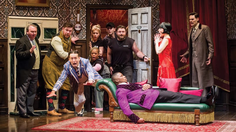 The Play That Goes Wrong national tour, coming to Altria Theater Oct. 22-27 | Photograph by Jeremy Daniel, courtesy of Broadway in Richmond, used with article on the magic of stage sets