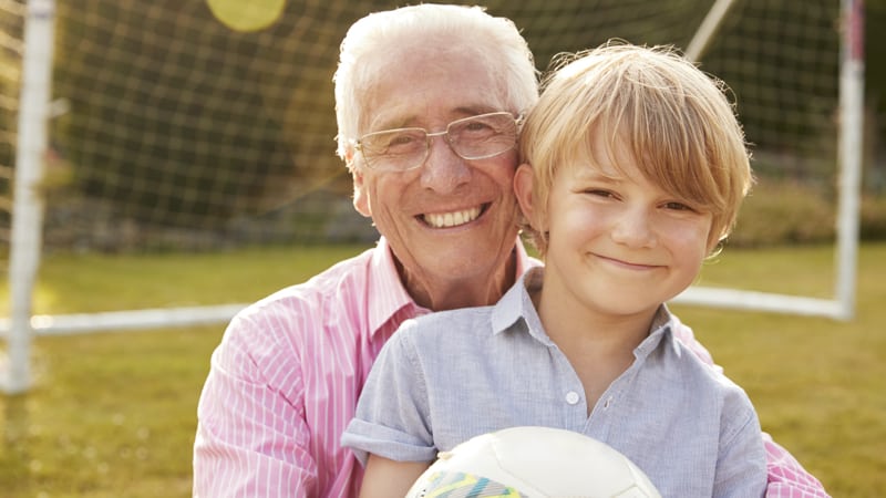 Older dad who is tired of being called grandfather by others