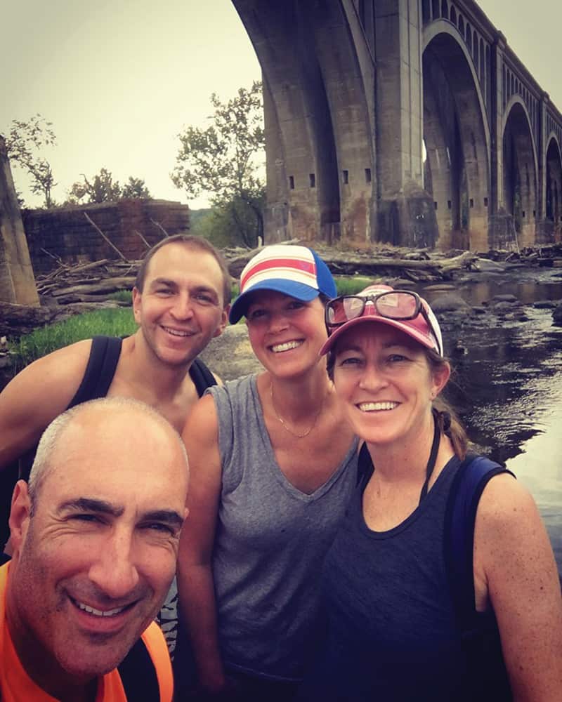 Freiden and his wife, Jaime (center), with friends Brad and Laura Barrett