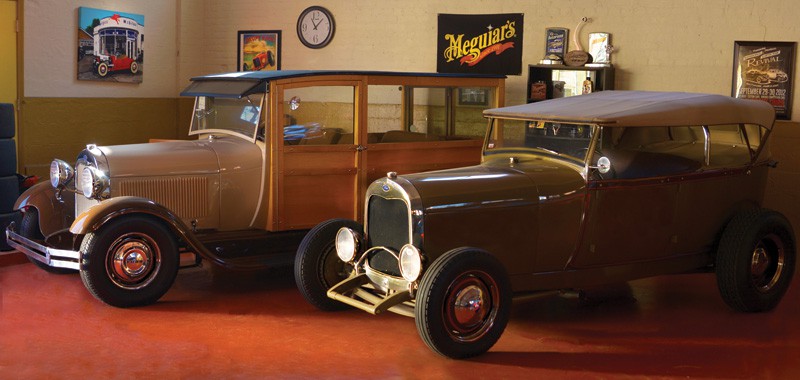 A pair of '29 Ford hot rods