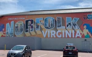 Norfolk Virginia sign reading 