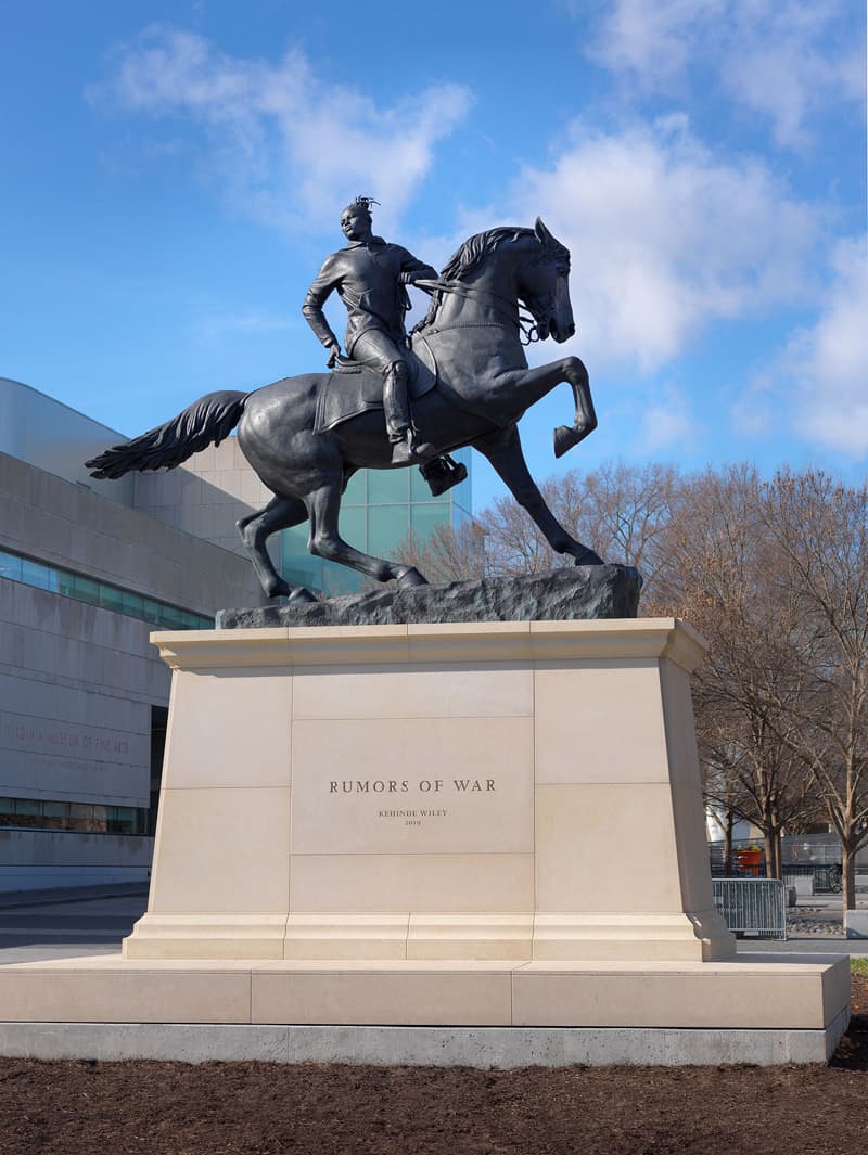 Rumors of War statue at the VMFA, by Kehinde Wiley