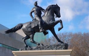 Rumors of War statue at the VMFA, by Kehinde Wiley for Black History Month Image