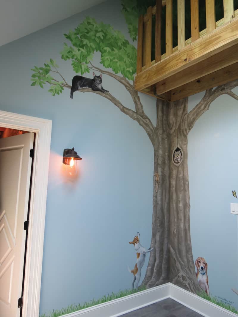 Homearama house mural 