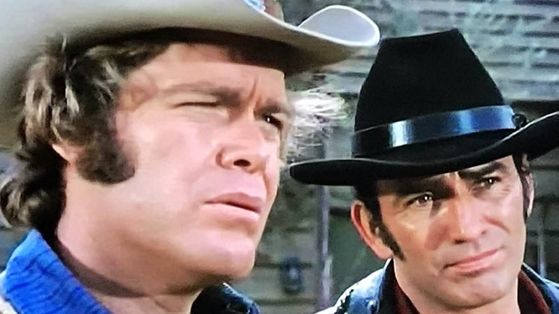 James Drury and Doug McClure of "The Virginian"