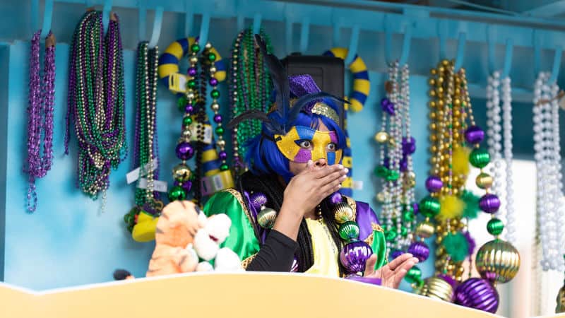 Mardi Gras parade float Image