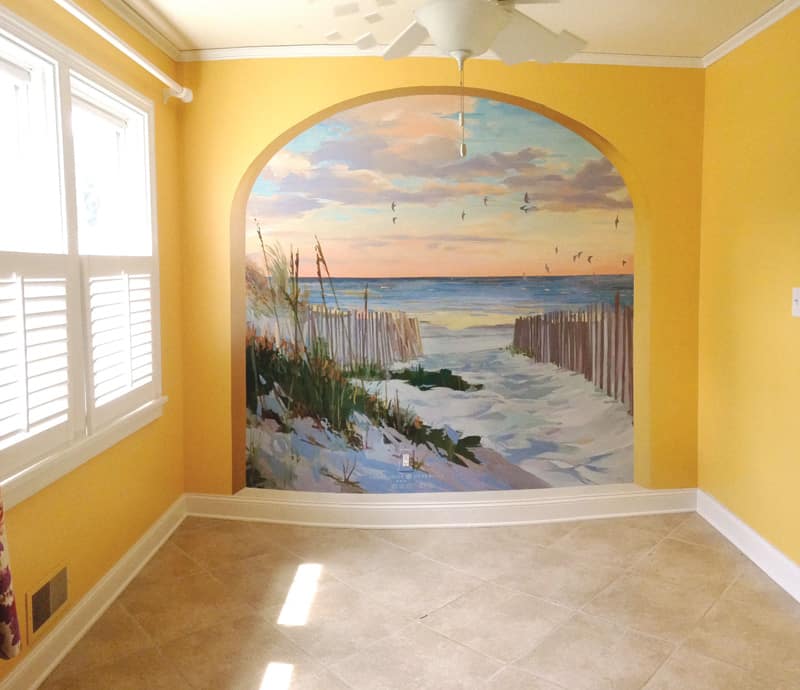 Home mural beach