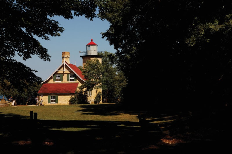 Eagle Bluff Lighthouse in Door County, Wisconsin