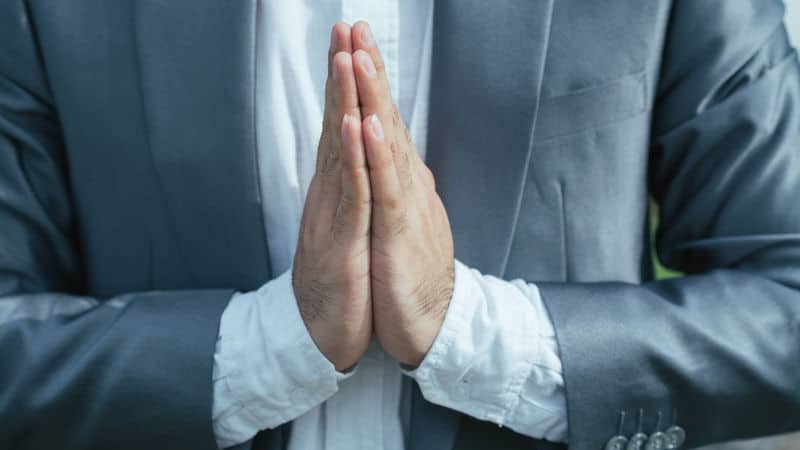 Man doing a Pandemic Greeting Image