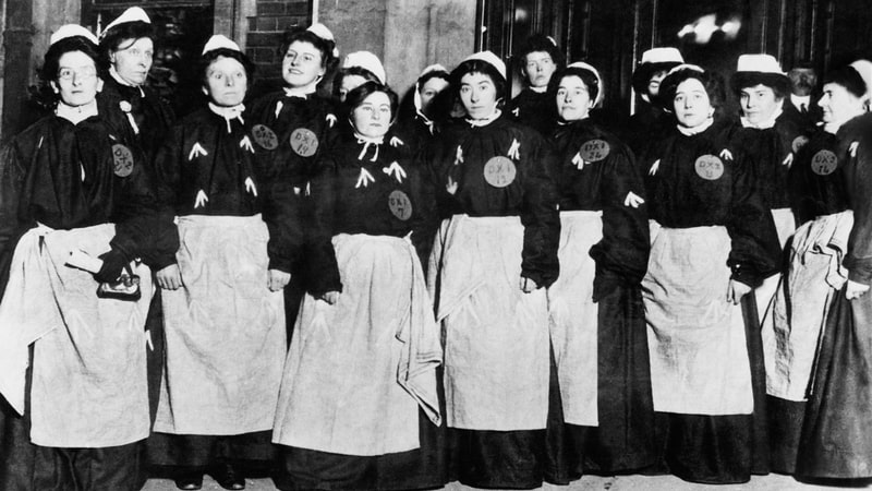 Suffragettes from Women's Suffrage movement