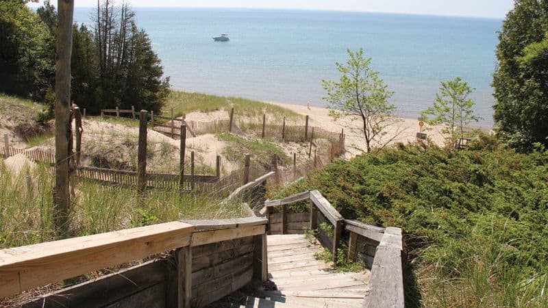 Door County, Wisconsin Whitefish Dunes Stairs Image
