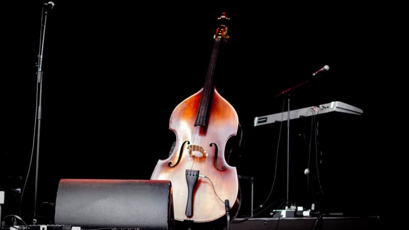 Cello all by itself on the stage