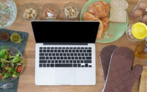 Person cooking at home and quickly earning the COVID-15 Image