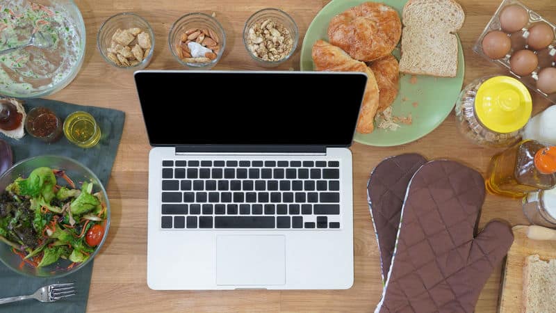Person cooking at home and quickly earning the COVID-15 Image