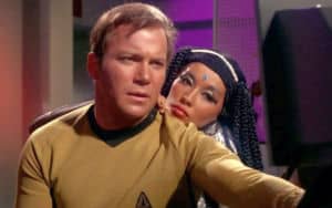 France Nuyen and William Shatner in Star Trek Image