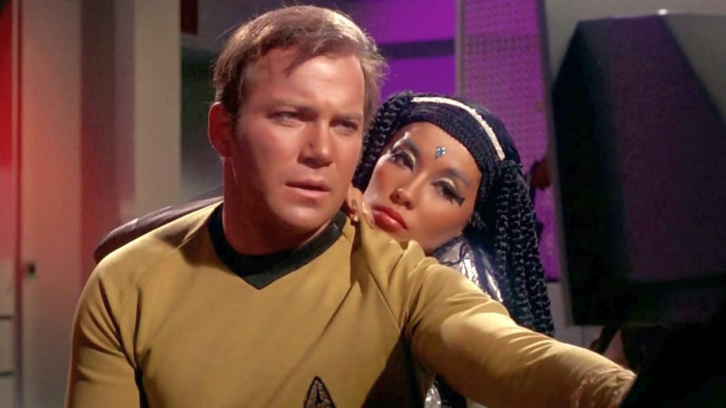 France Nuyen and William Shatner in Star Trek