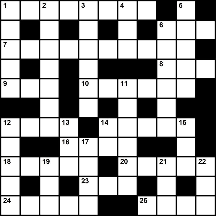 Greenery crossword puzzle