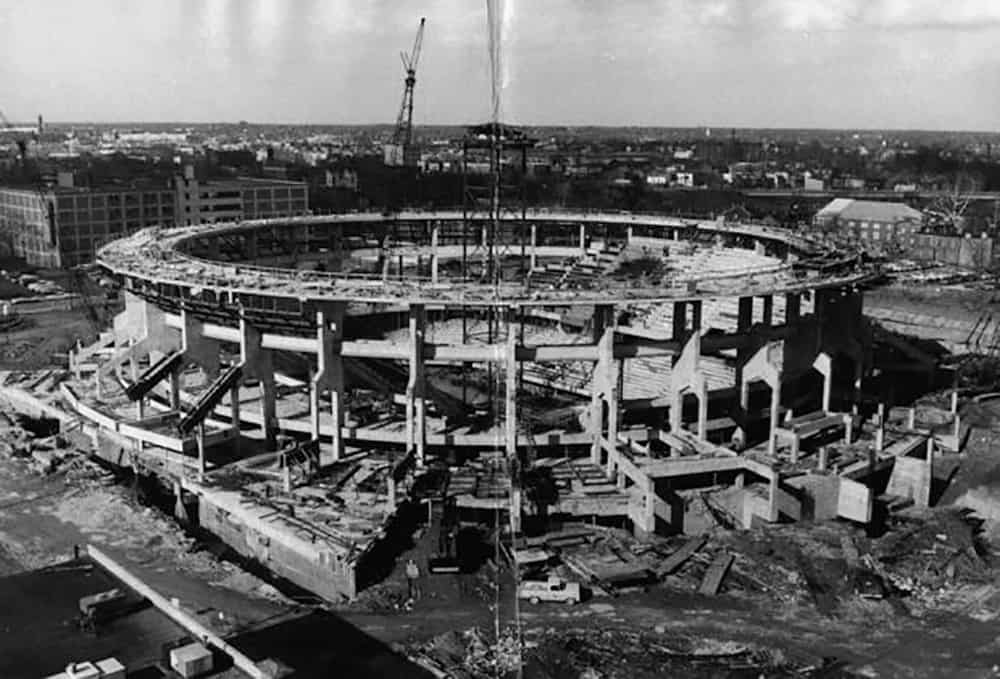 Construction of the Richmond Coliseum