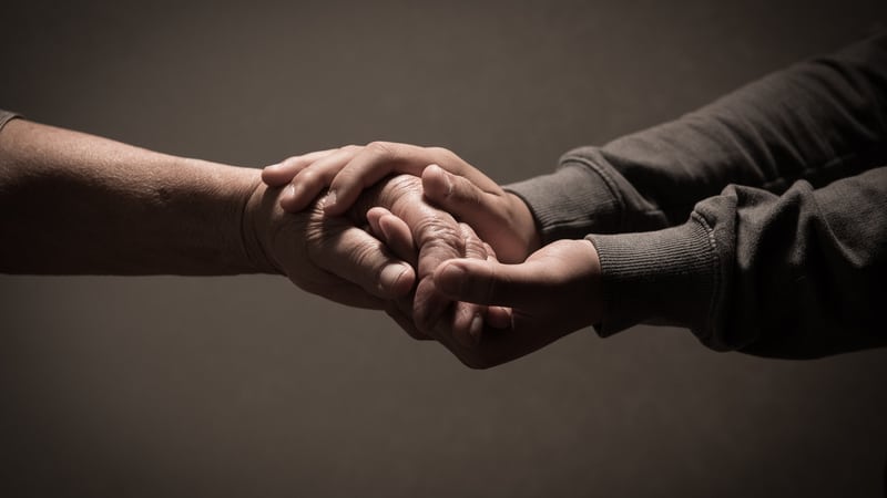 Maurice Dotson holding hands