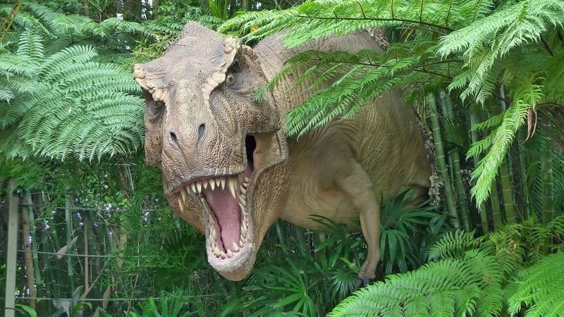 Dinosaurs at Jurassic Park are so scary! Image