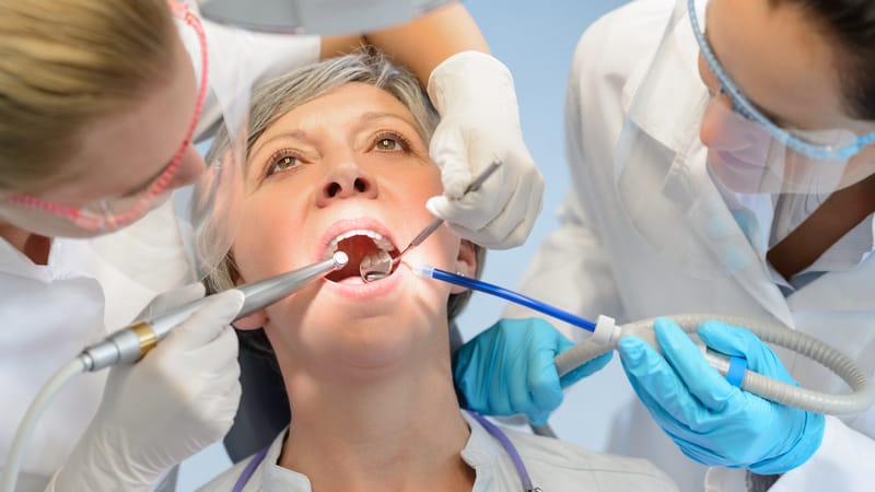 Woman with dental anxiety conquered her fears and went to the dentist anyway