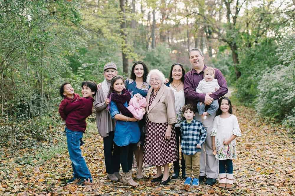 Heidi Cardenas Weaver and her multigenerational family
