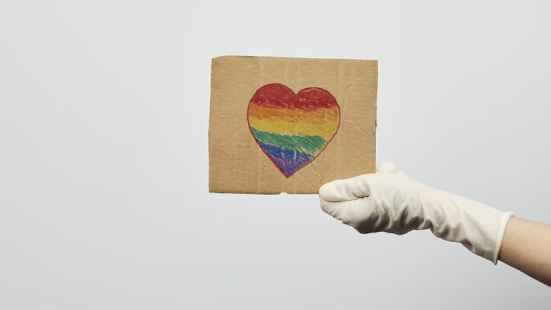 LGBTQ heart at Pride Place