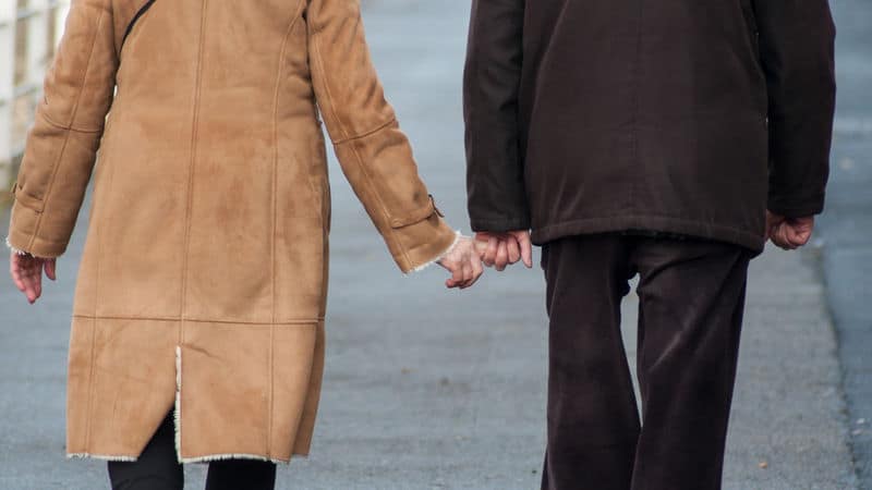 Senior couple who might be Randy Fitzgerald and his wife Image